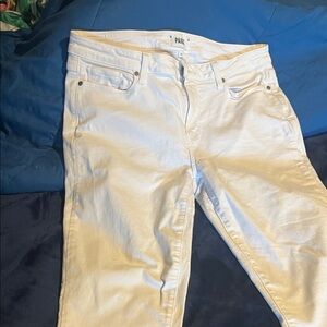 PAIGE Women's Cream Skinny Jeans